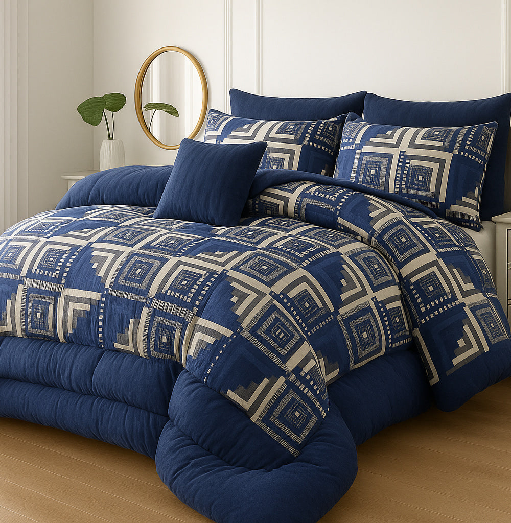 Black Diamond - 6pc Winter Razai Set (Heavy Filling)