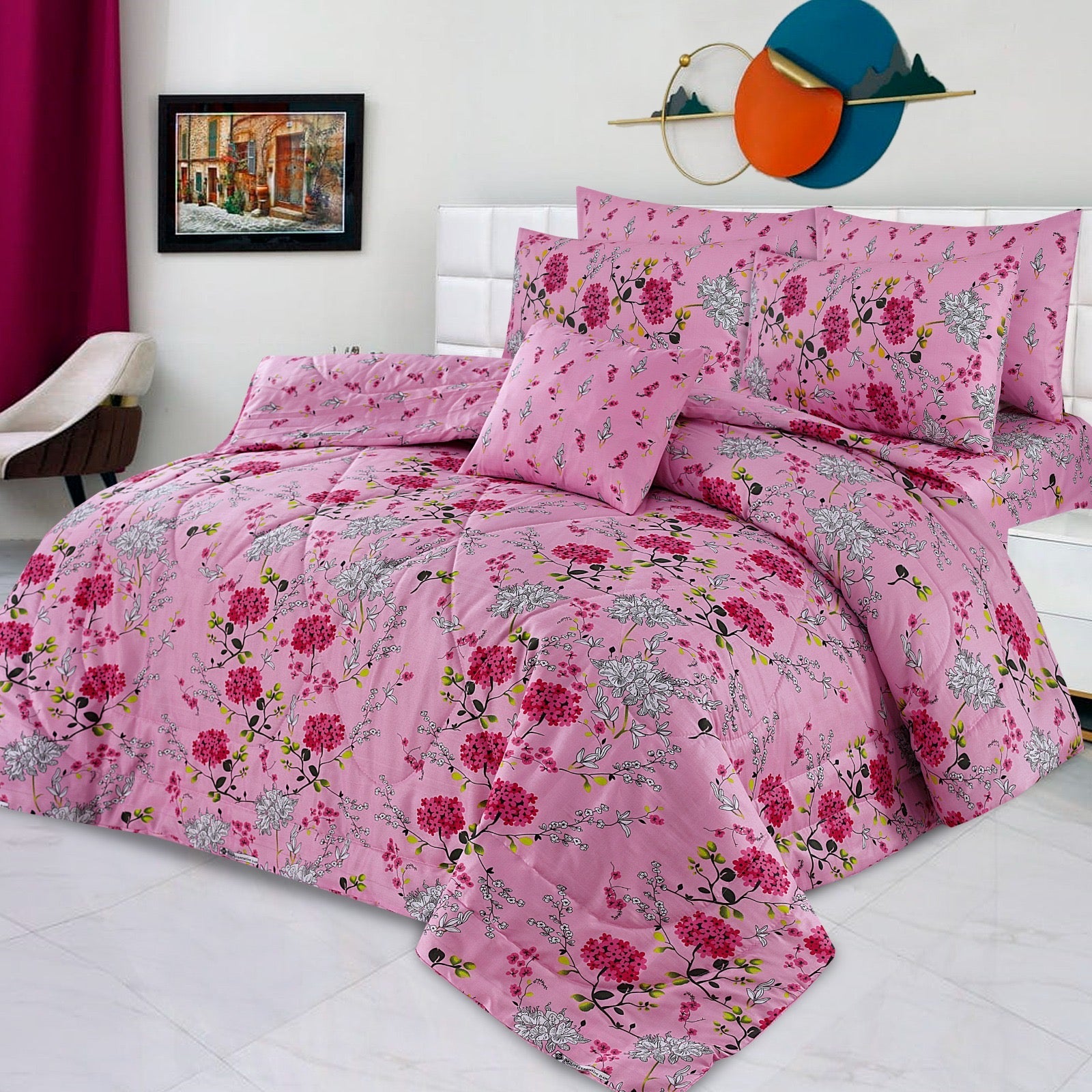 7 Pcs  Comforter Set Mh-775