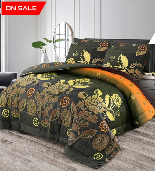 Winter Quilt/Razai Set WR-2541 (Heavy polyester Filling)