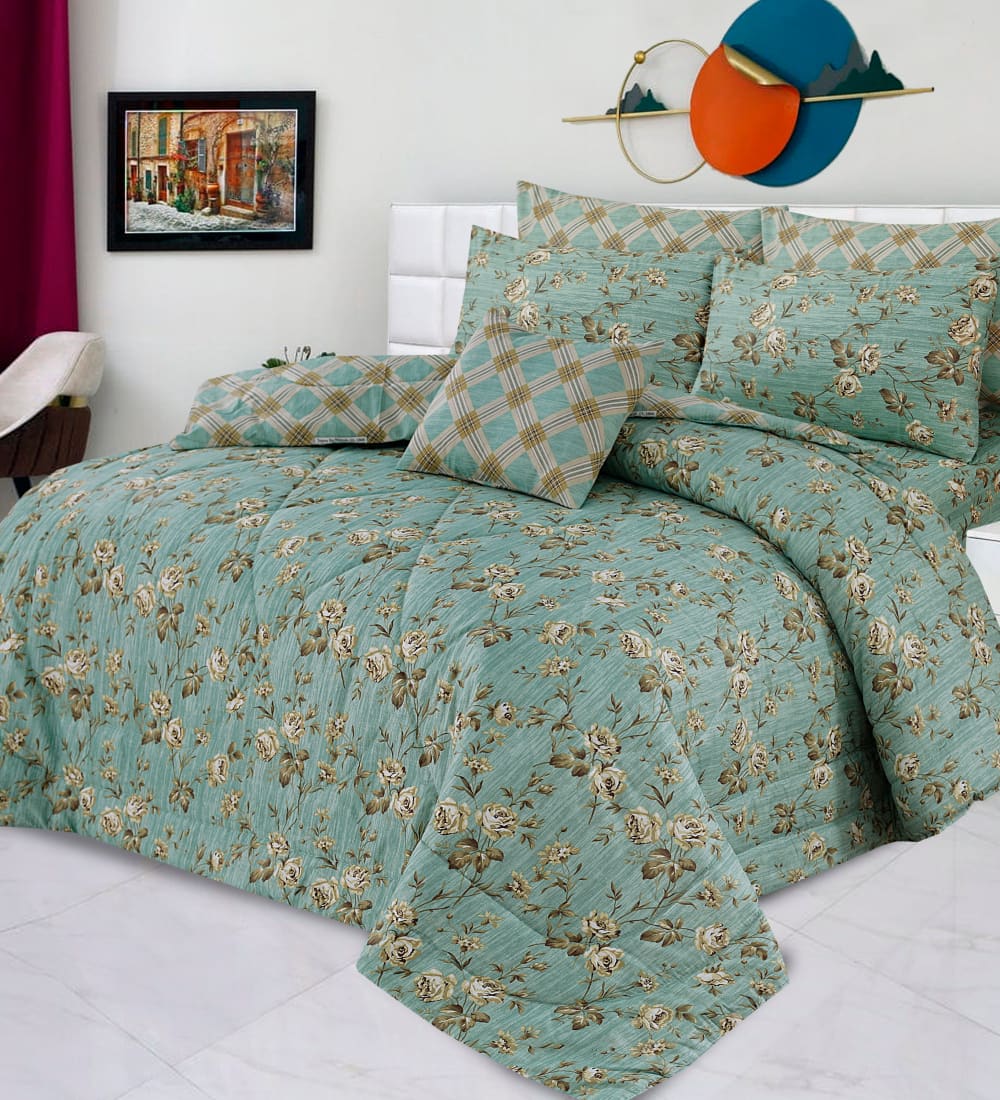 7 Pcs Comforter Set Mh-782 Quilts & Comforters