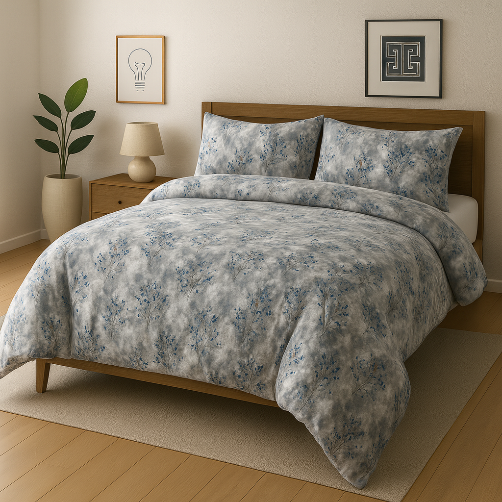 Pure Cotton 3pc Bedsheet Set  WF-96