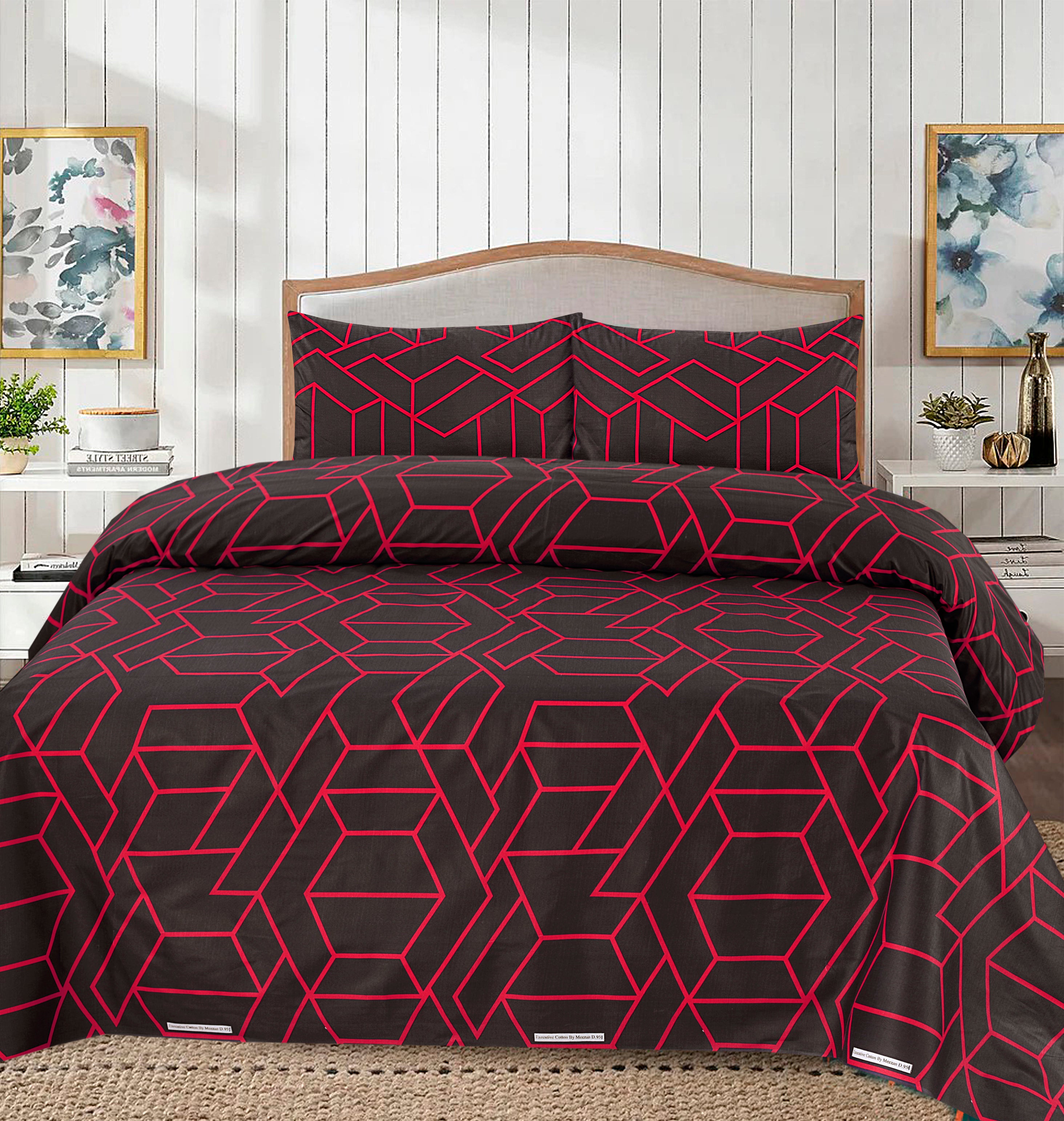 Cotton 3pc Bedsheet Set  MN-35