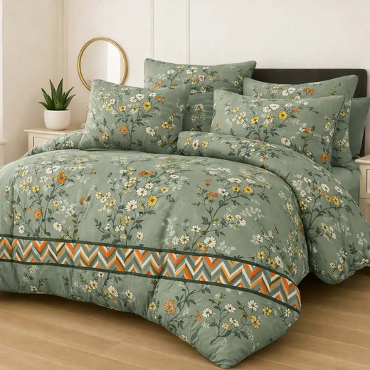 7 Pcs  Comforter Set Mh-828