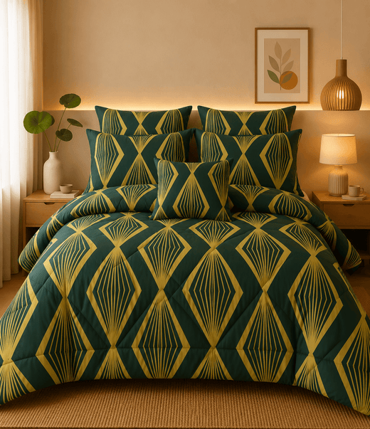 7 Pcs  Comforter Set Mh-806