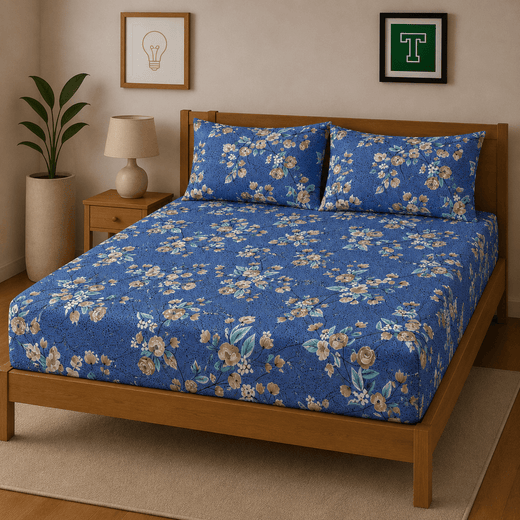 3pc Fitted Cotton Bedsheet Set WF-619