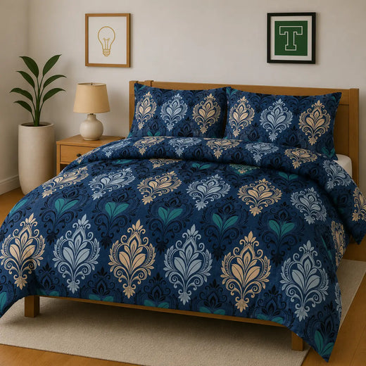 Pure Cotton 3pc Bedsheet Set WF-474