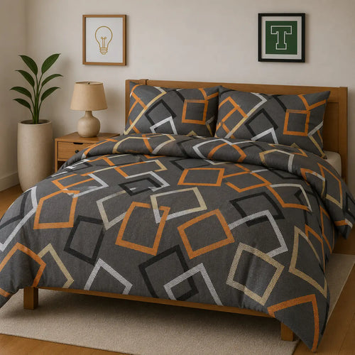 Pure Cotton 3pc Bedsheet Set WF-473