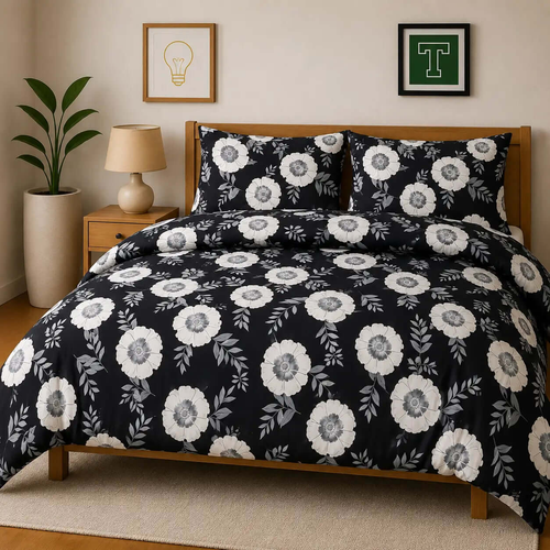 Pure Cotton 3pc Bedsheet Set WF-472