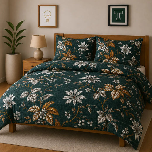 Pure Cotton 3pc Bedsheet Set WF-464