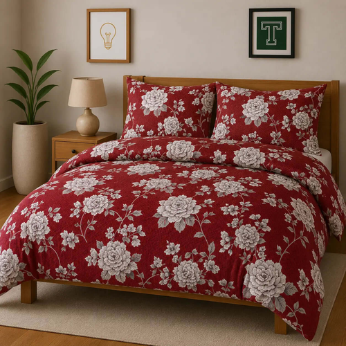 Pure Cotton 3pc Bedsheet Set WF-463