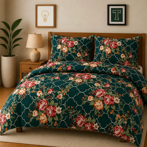 Pure Cotton 3pc Bedsheet Set WF-459