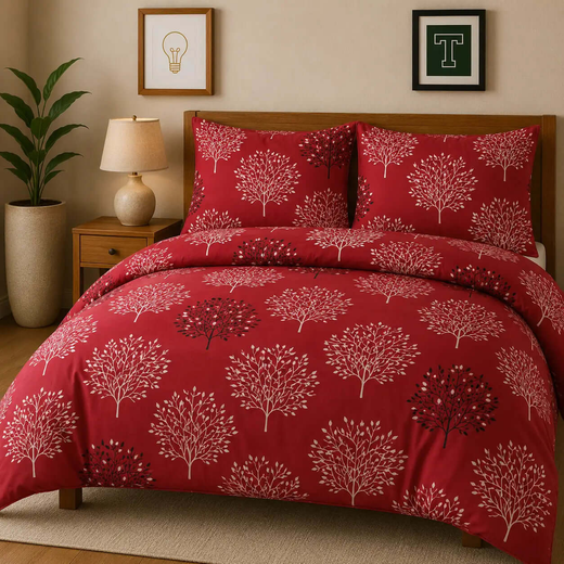 Pure Cotton 3pc Bedsheet Set WF-454