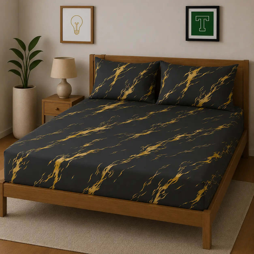 3pc Fitted Cotton Bedsheet Set WF-610