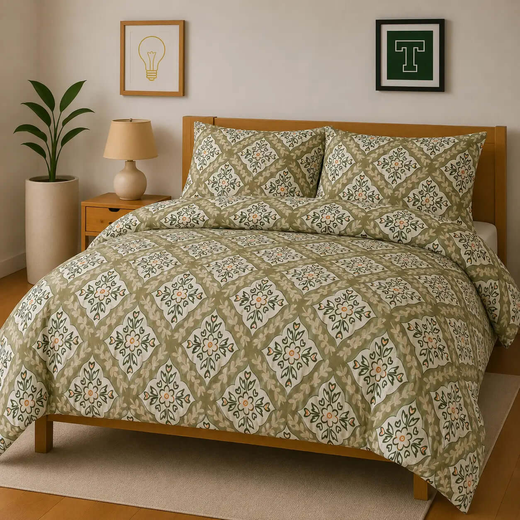 Cotton 3pc Bedsheet Set WF-488