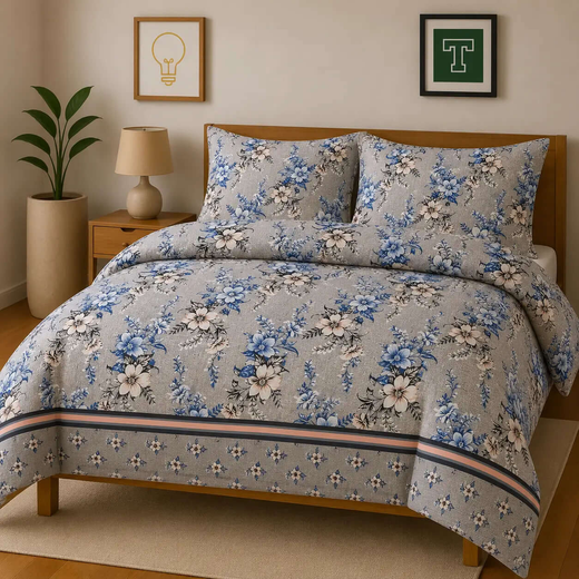 Cotton 3pc Bedsheet Set WF-477