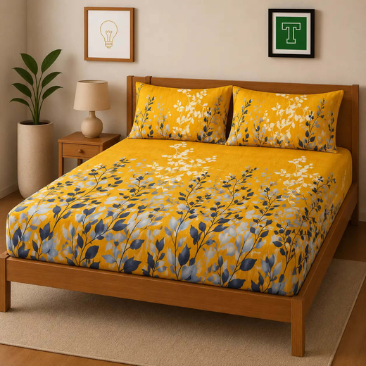 3pc Fitted Cotton Bedsheet Set WF-600
