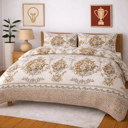 3pc Cotton Bedsheet Set WF-340