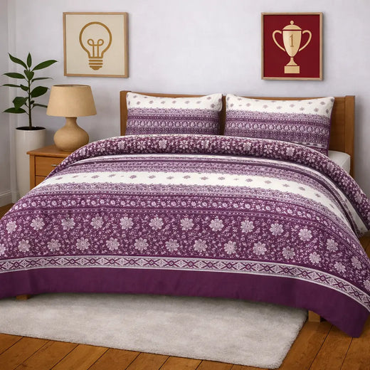 3pc Cotton Bedsheet Set WF-333