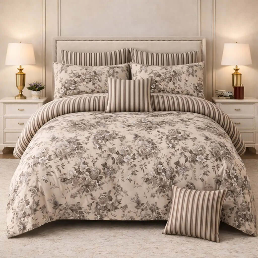 7 Pcs  Comforter Set Mh-856
