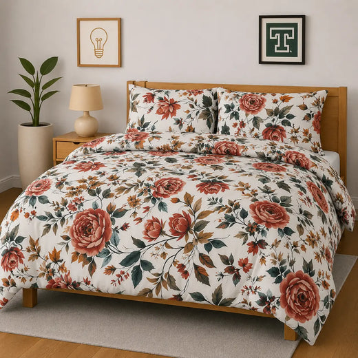 Cotton 3pc Bedsheet Set WF-420