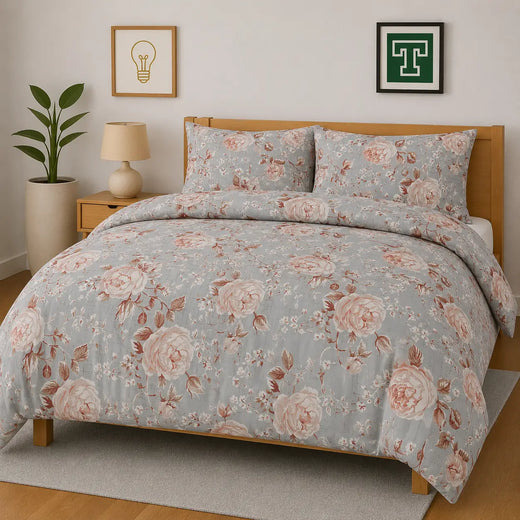 Cotton 3pc Bedsheet Set WF-421