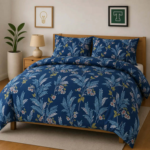 Pure Cotton 3pc Bedsheet Set WF-447
