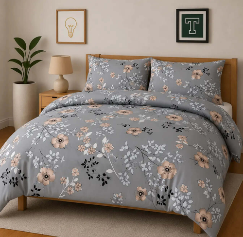 Pure Cotton 3pc Bedsheet Set WF-445