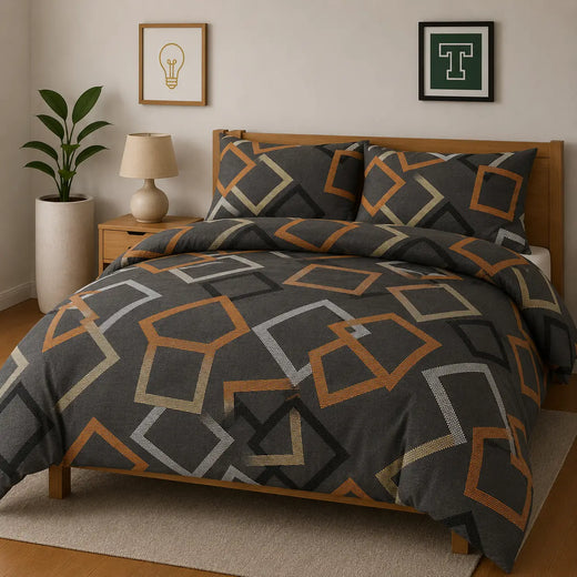 Pure Cotton 3pc Bedsheet Set WF-444