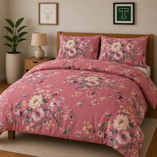 Cotton 3pc Bedsheet Set WF-438