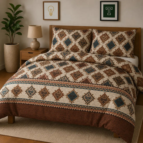 Pure Cotton 3pc Bedsheet Set WF-436