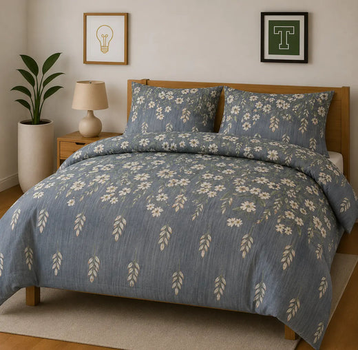 Cotton 3pc Bedsheet Set WF-428