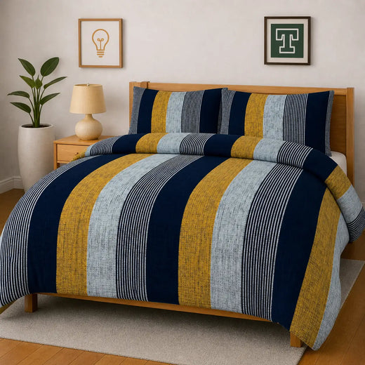 Pure Cotton 3pc Bedsheet Set WF-392