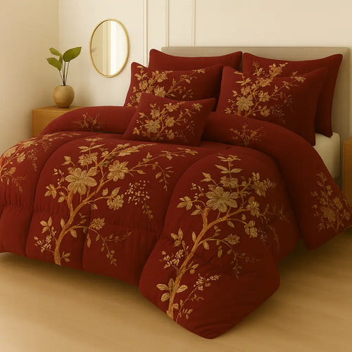 Winter Razai/Quilt 7pc Set Pure Cotton WR-2578