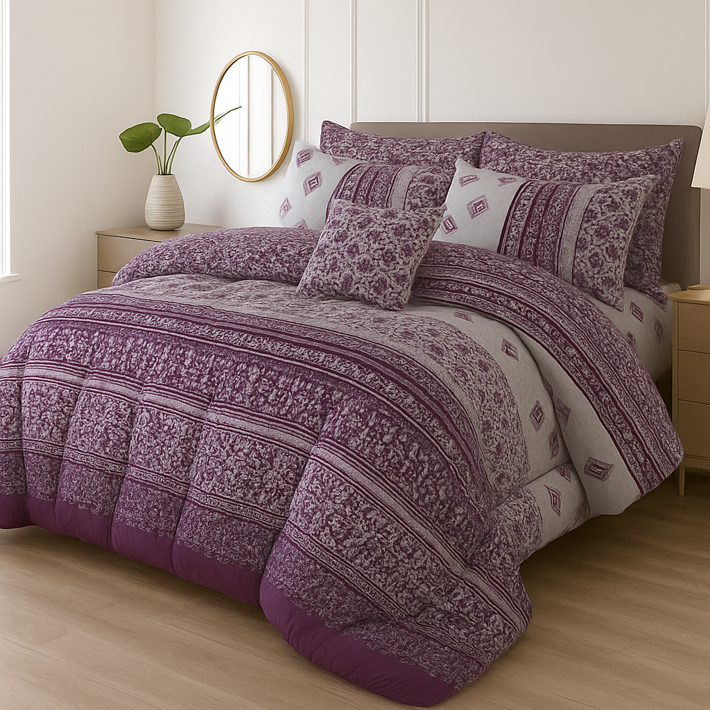 Winter Quilt/Razai Set WR-2550 (Heavy polyester Filling)