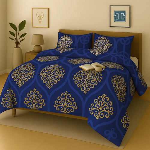 Pure Cotton 3pc Bedsheet Set  WF-126