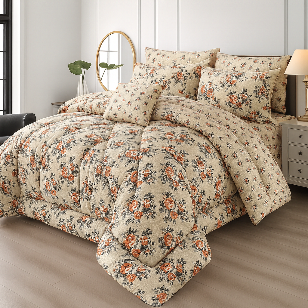 Winter Quilt/Razai Set WR-2557 (Heavy polyester Filling)