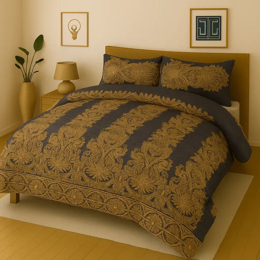 Poly Cotton 3pc Bedsheet Set  WF-414