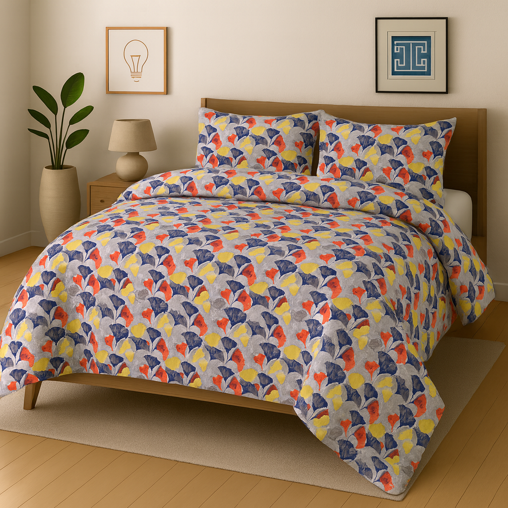 Pure Cotton 3pc Bedsheet Set  WF-122