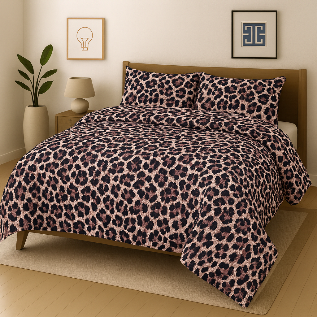 Pure Cotton 3pc Bedsheet Set  WF-124