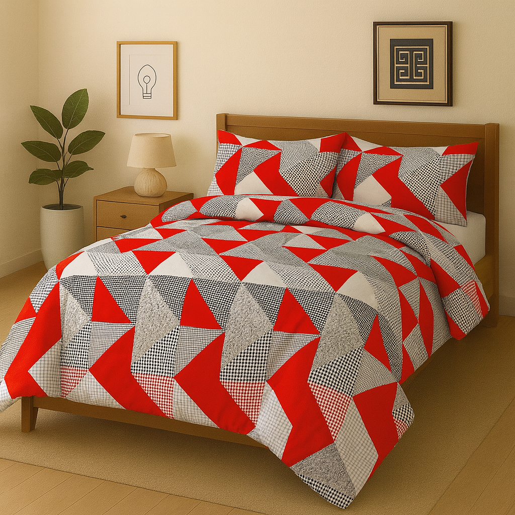Pure Cotton 3pc Bedsheet Set  WF-90