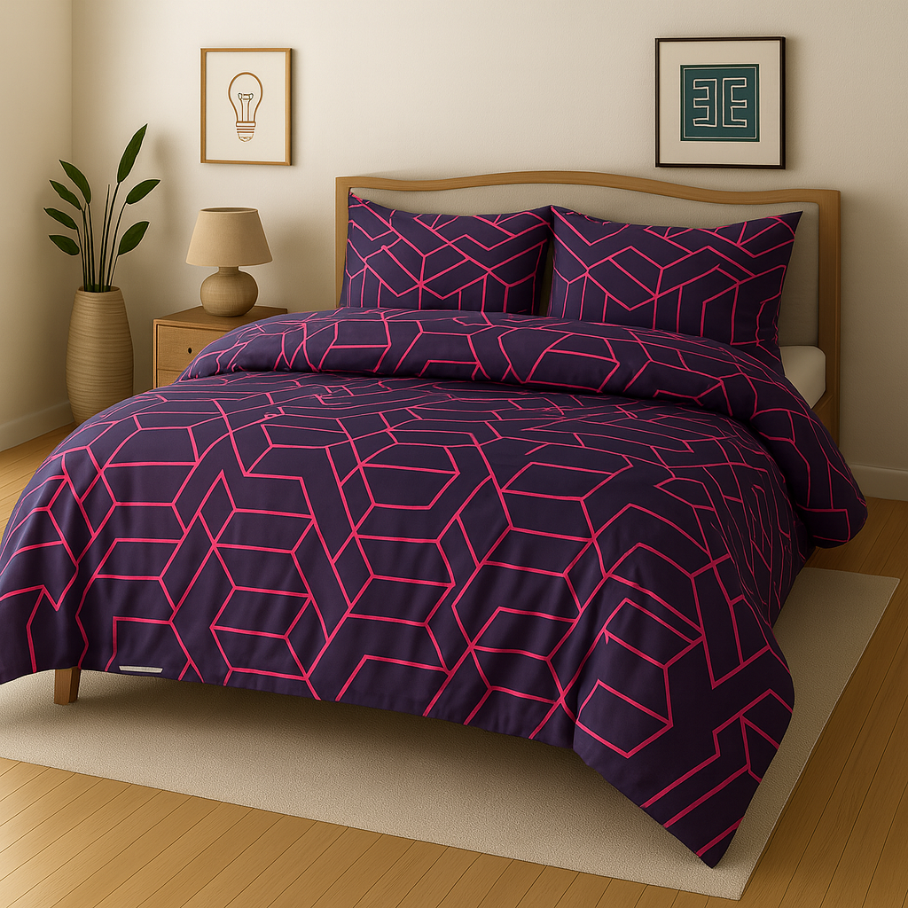 Cotton 3pc Bedsheet Set  MN-31