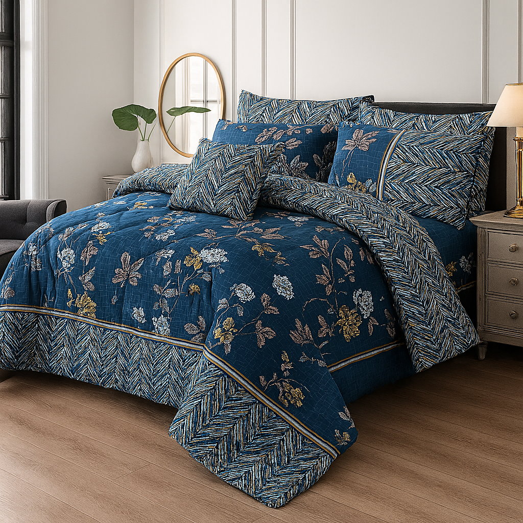Cotton 7pc Comforter Set S-61