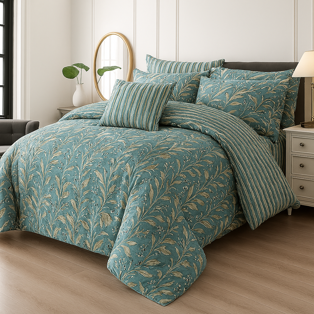 Cotton 7pc Comforter Set S-62