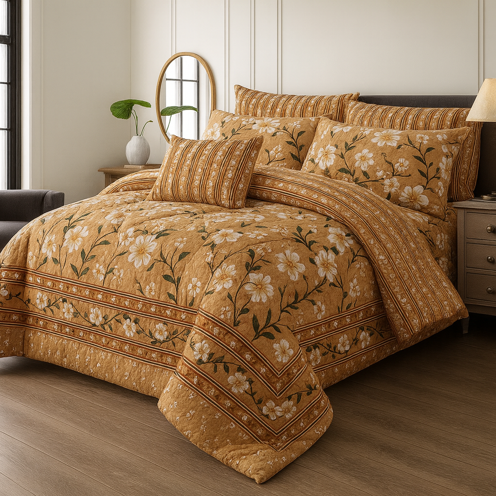 Cotton 7pc Comforter Set S-63