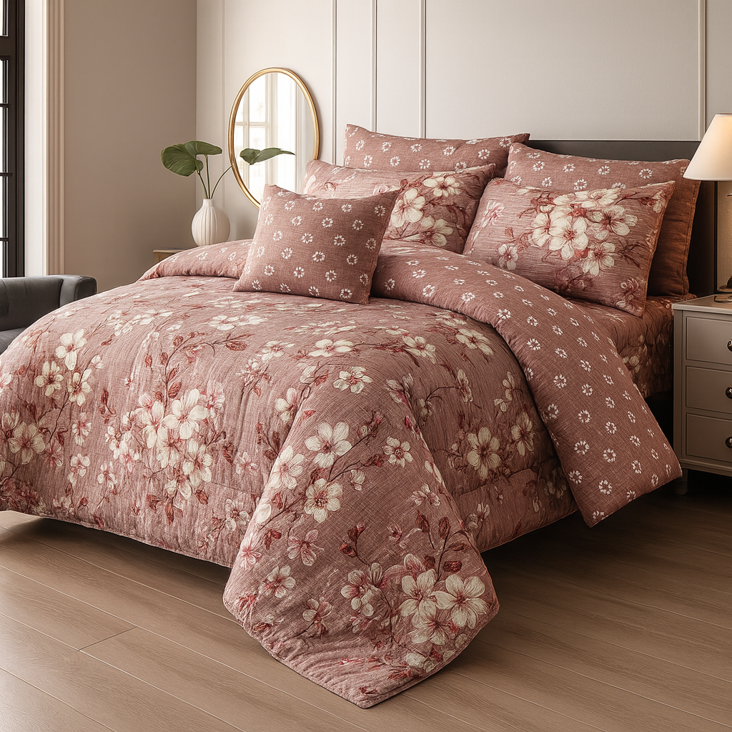 Cotton 7pc Comforter Set S-65
