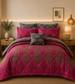 Munazza Arif Comforter Set 7 Pcs D-778