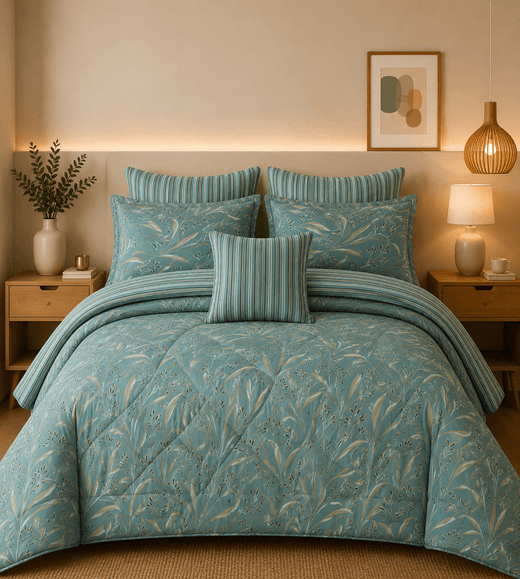 Cotton 7pc Comforter Set S-62
