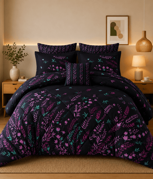7 Pcs  Comforter Set Mh-818