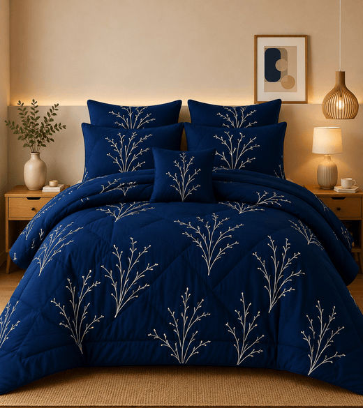 7 Pcs  Comforter Set Mh-816