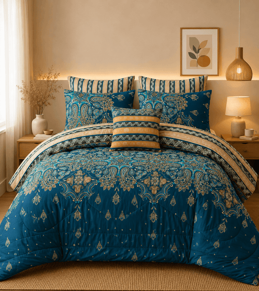 7 Pcs Comforter Set Mh-727